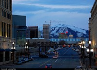 Photo by LoneStarMike | Salt Lake City  downtown, skyline, skyscraper, mountains